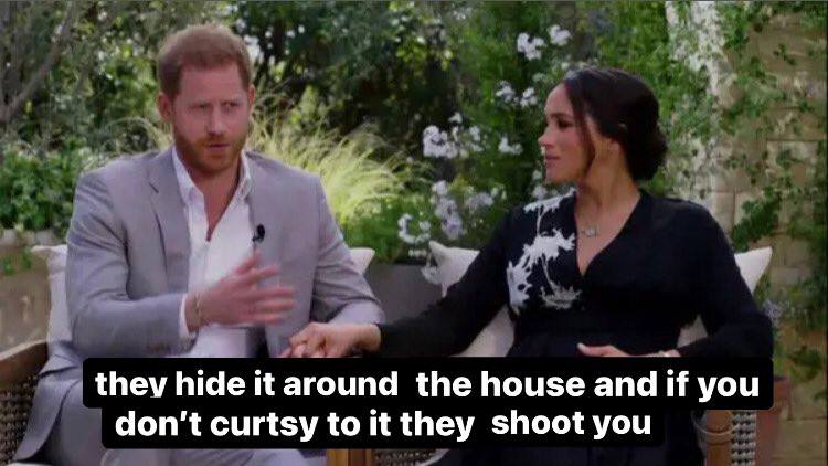 thev hide К around the house and if you don't curtsy to it they shoot you