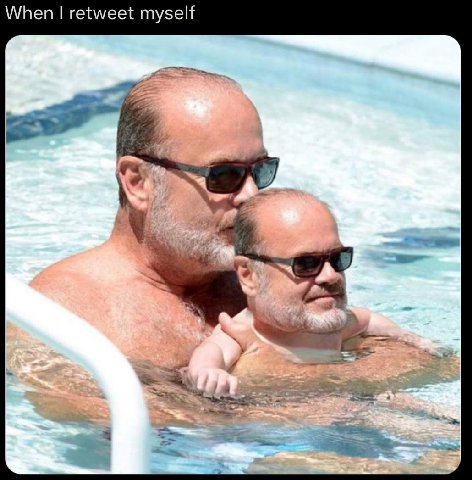 When retweet myself