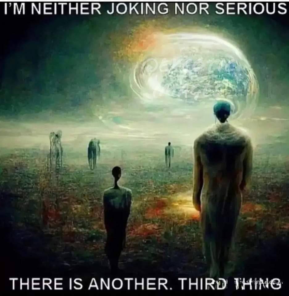 NEITHER NOR SERIOUS THERE IS ANOTHER. THIRD THING