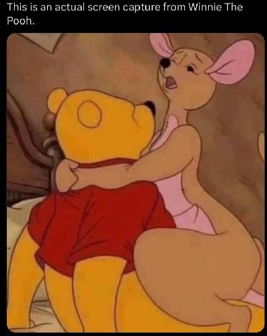 This is an actual screen capture from Winnie The Pooh.