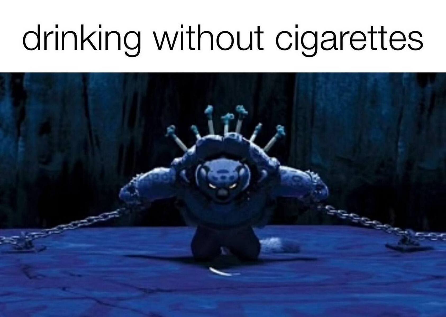 drinking without cigarettes
