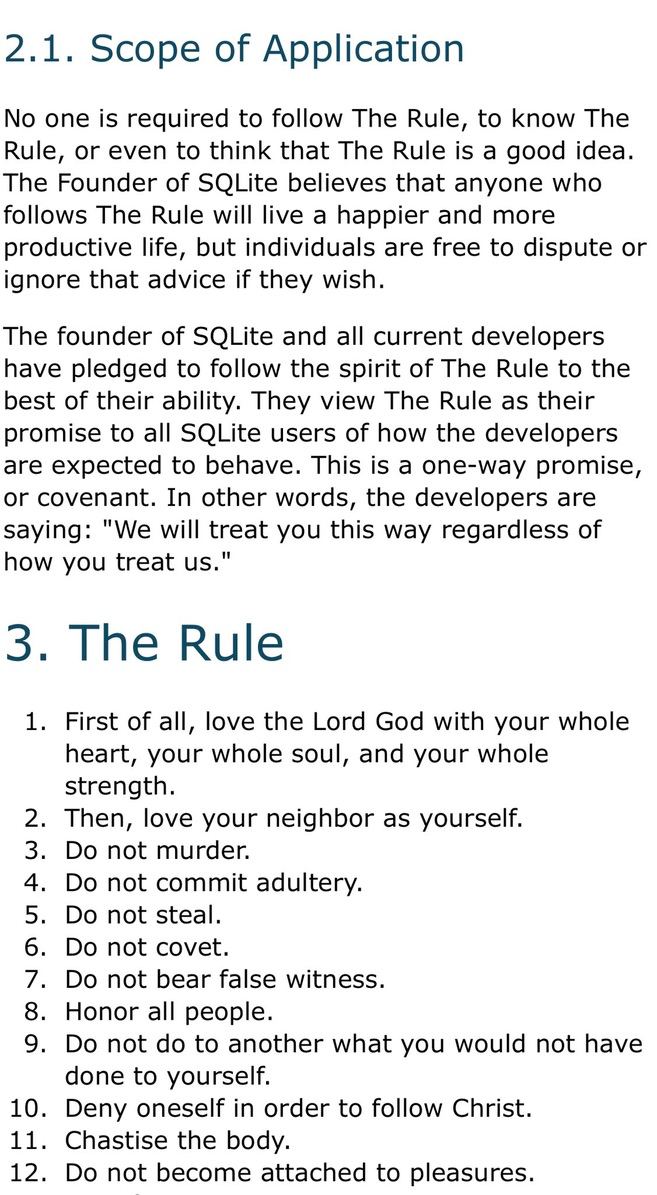 In case you didn’t know: SQLite has 4 maintainers and one of them is our lord Jesus the Christ 🙏🏼