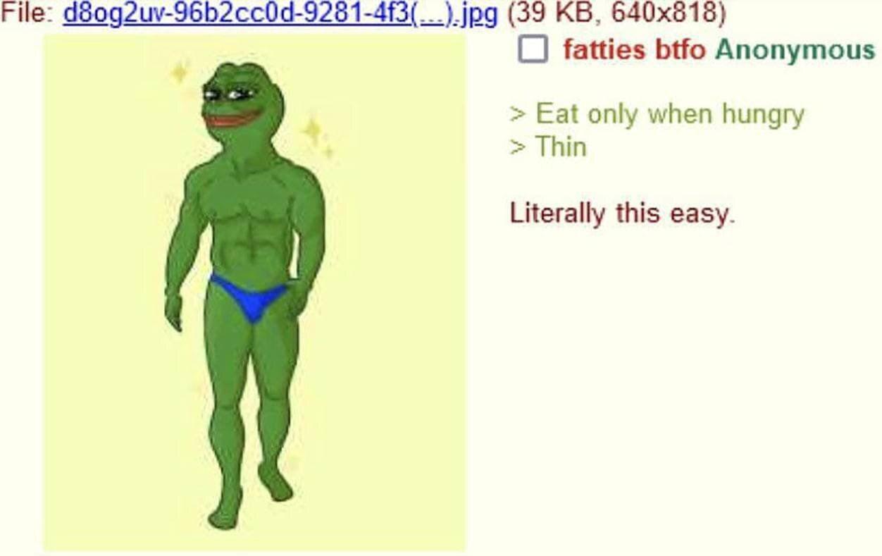 File: (39 fatties btfo Anonymous Eat only when hungry Thin Literally this easy.