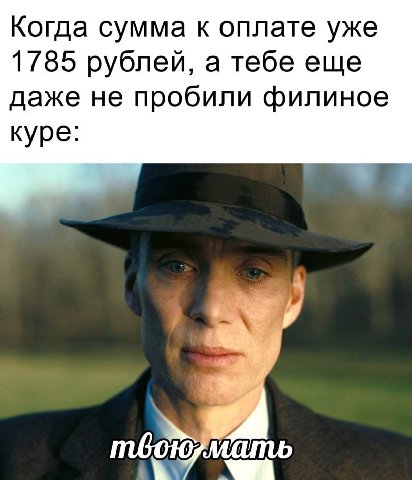 Когда сумма к оплате уже 1785 рублей, а тебе еще даже не пробили филиное куре: wri