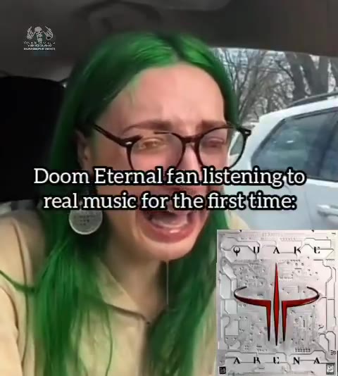 Doom Eternal. famlistening,to, +. ь геатпи$1с for the first time: Doom а епаиелАно о Е, . Yeallmusicifor the firsttime