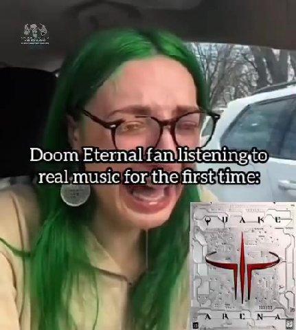 Doom Eternal. famlistening,to, +. ь геатпи$1с for the first time: Doom а епаиелАно о Е, . Yeallmusicifor the firsttime