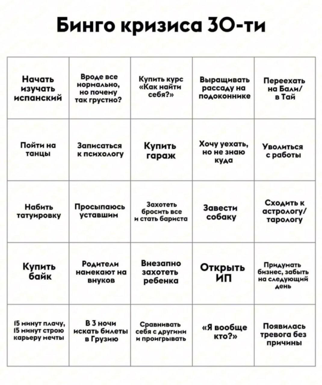 Бинго кризиса ЗО-ти Вроде все Начать нормально, Купить курс Выращивать Переехать изучать но почему «Как найти рассаду на на Бали/ испанский себя?» подоконнике в Тай так грустно? Пойти на Записаться Ку