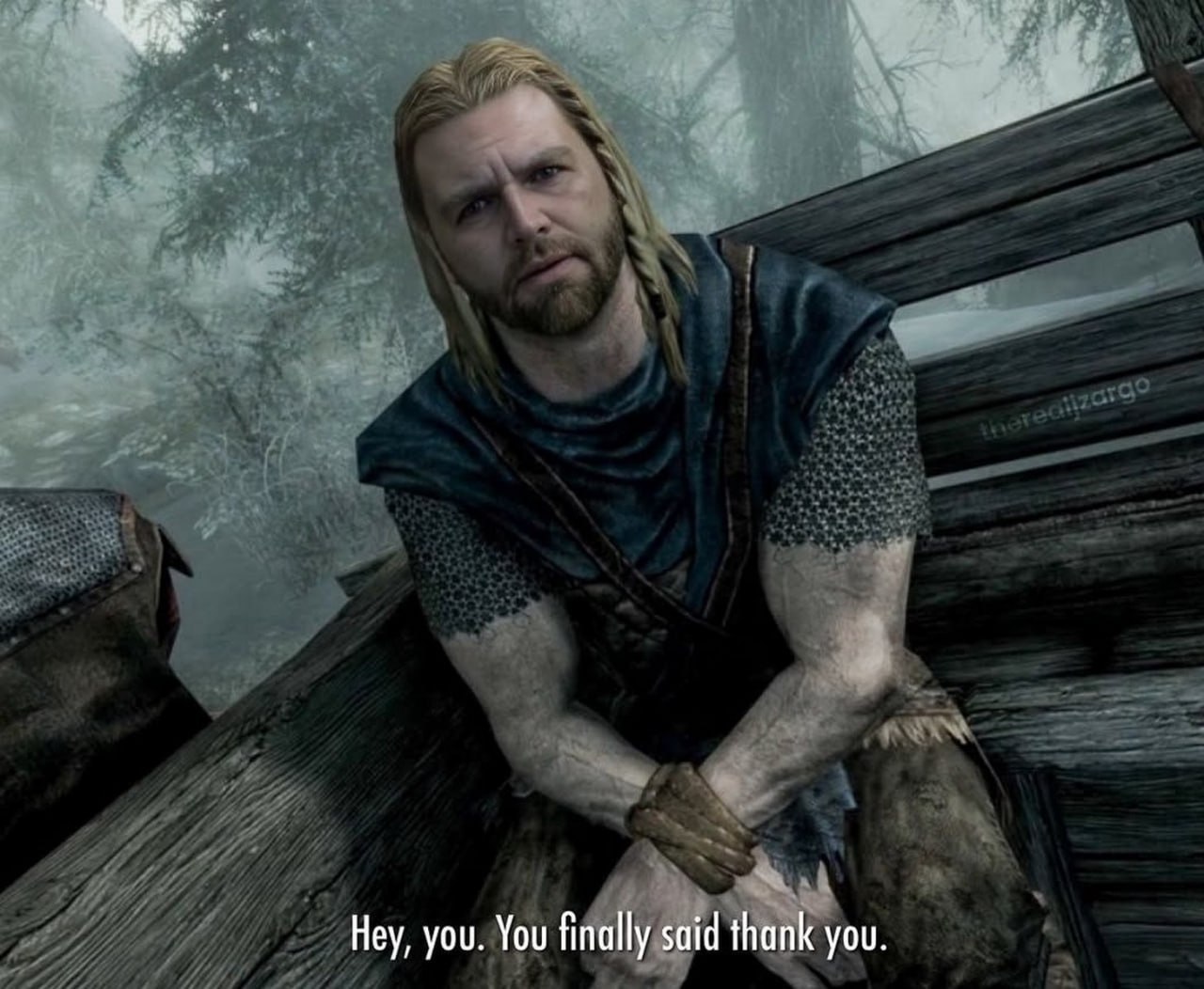 Hey, you. You finally said thank you.
