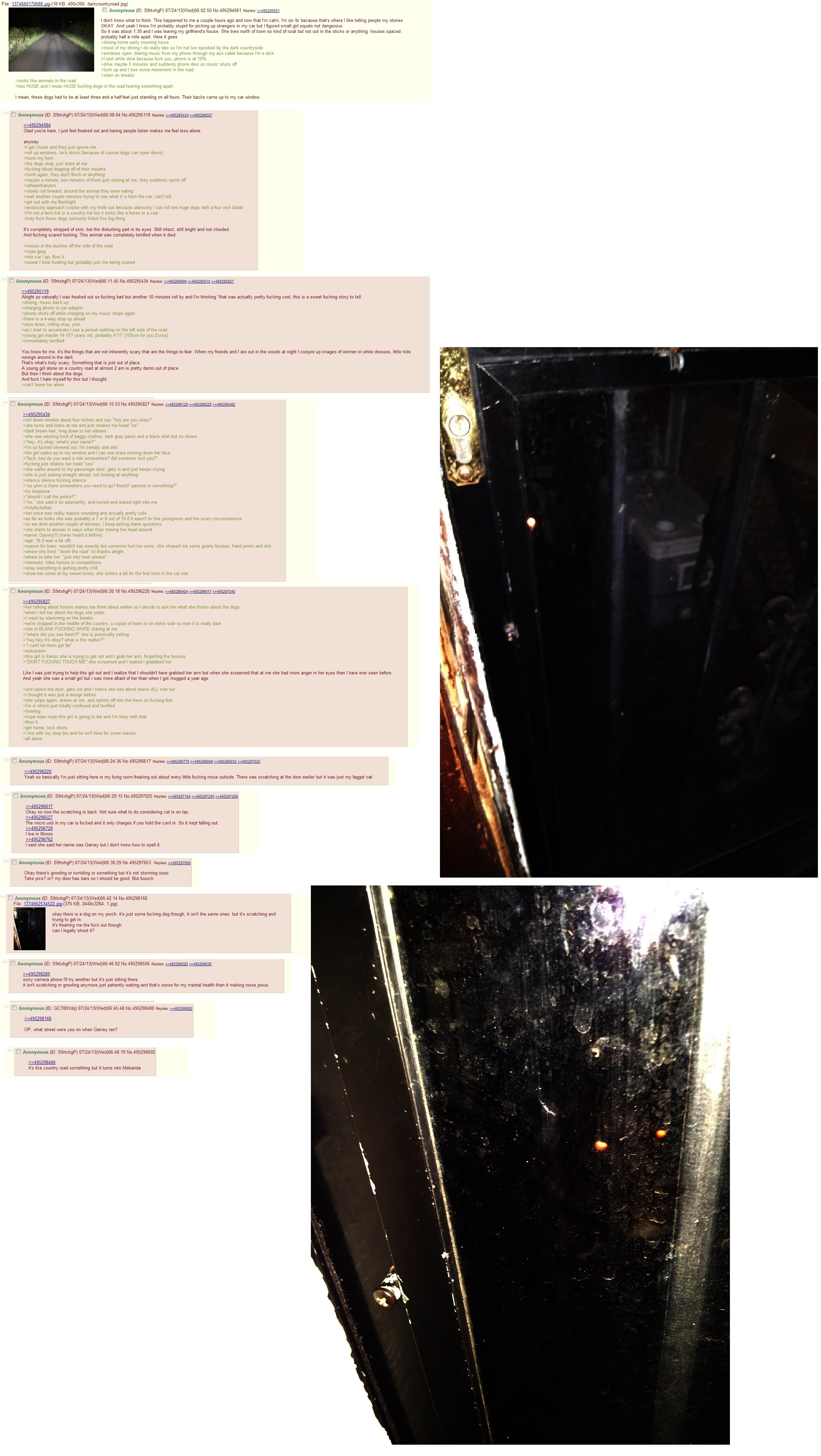 File: 1374660170688 jog-(18 darkcountryroad jpg) Anonymous 07/24/13(Wed)06:02:50 1 dont know what to think. This happened to me a couple hours ago and now that calm, on because that's where like telli