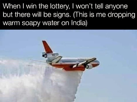 When win the won't tell anyone but there will be signs. (This is me dropping warm soapy water on India) 4