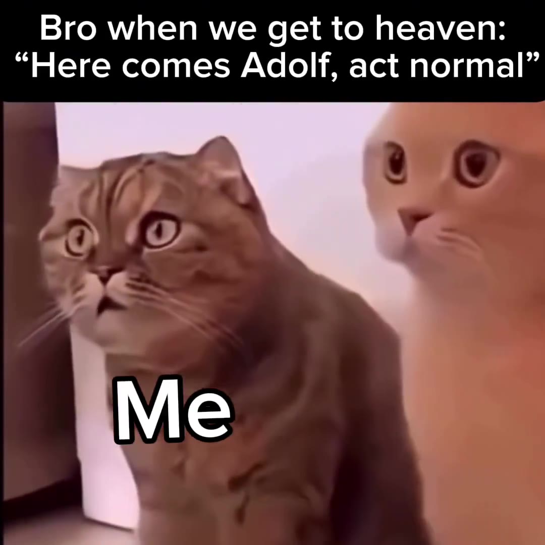 “Here comes Adolf, act normal”