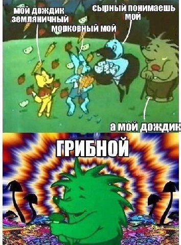 МОЙ дождик. сырный понимаешь земляничный я морковный МОЙ 3) of У у амой дождик i ГРИБНОИ, 3 Я