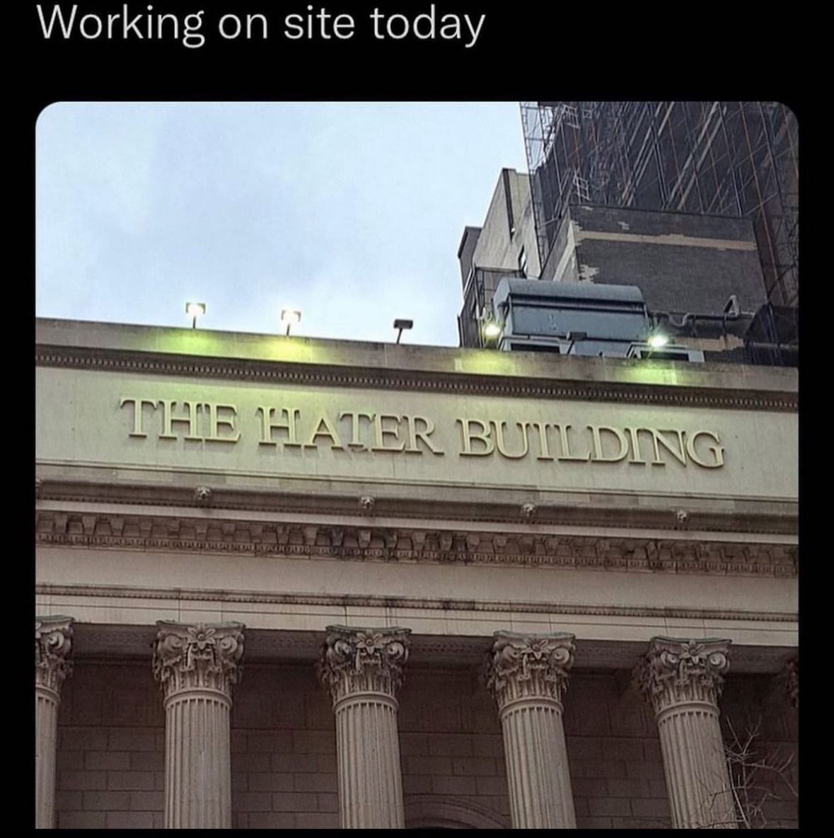 Working site today