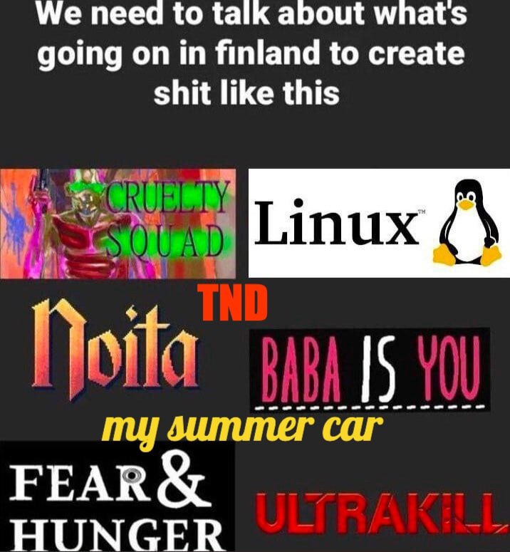We need to talk about whats going on in finland to create shit like this Linux ЕЕАВ НОМСЕВ