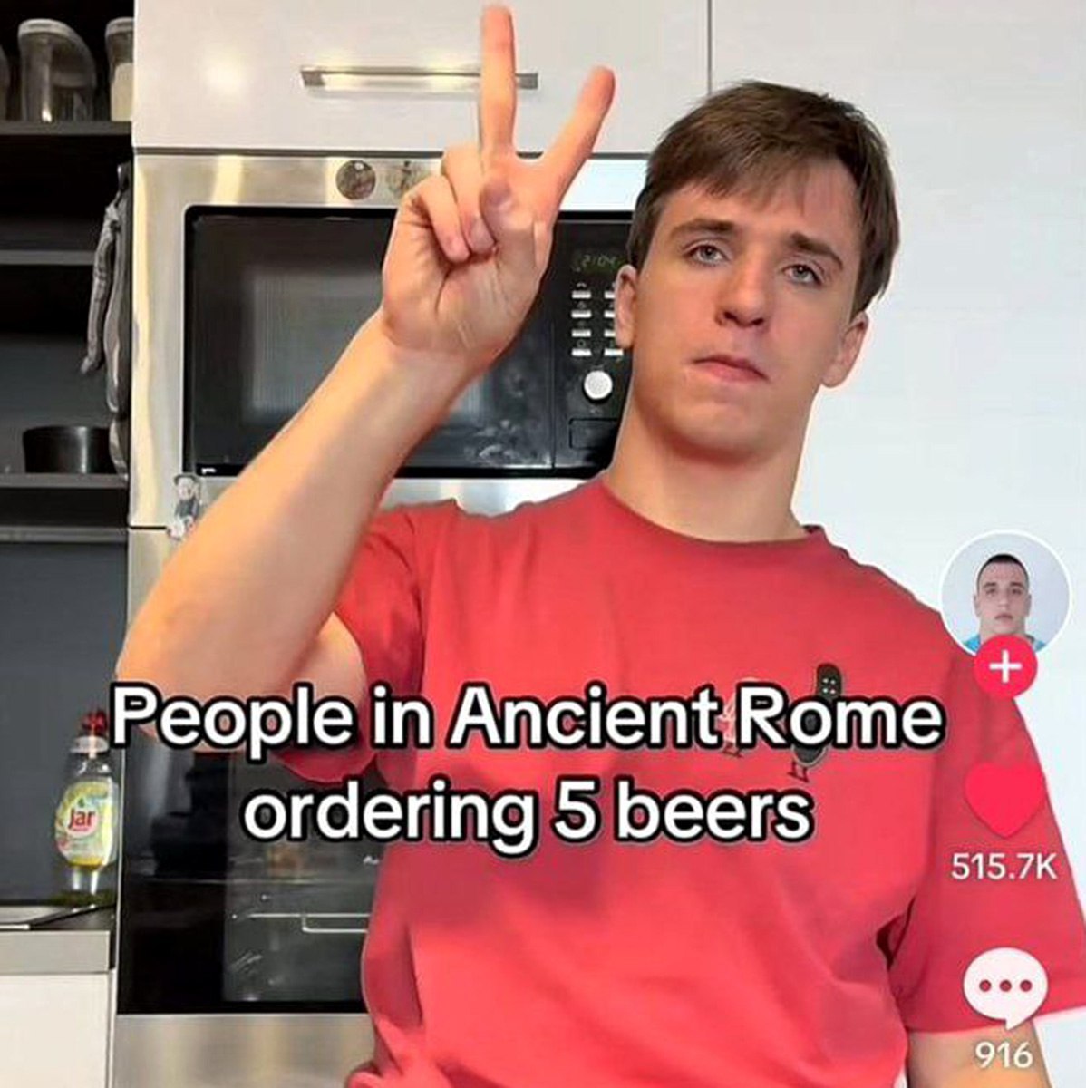 ‚Реоре in Ancient Rome ordering 5 beers 15