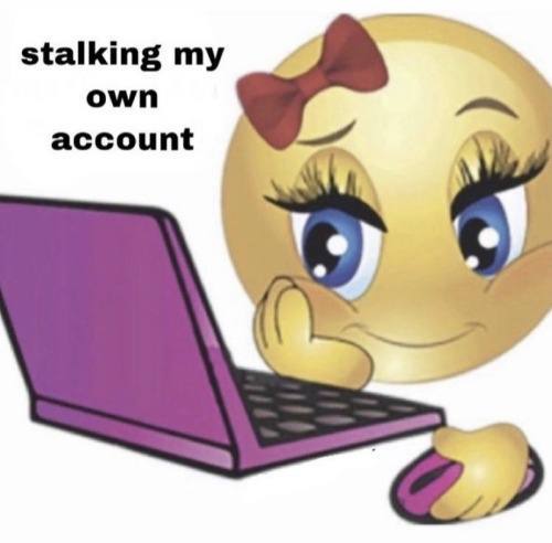 stalking my own account