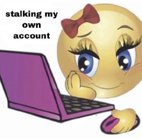 stalking my own account