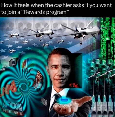 How it feels when the cashier asks if you want to join a “Rewards program”