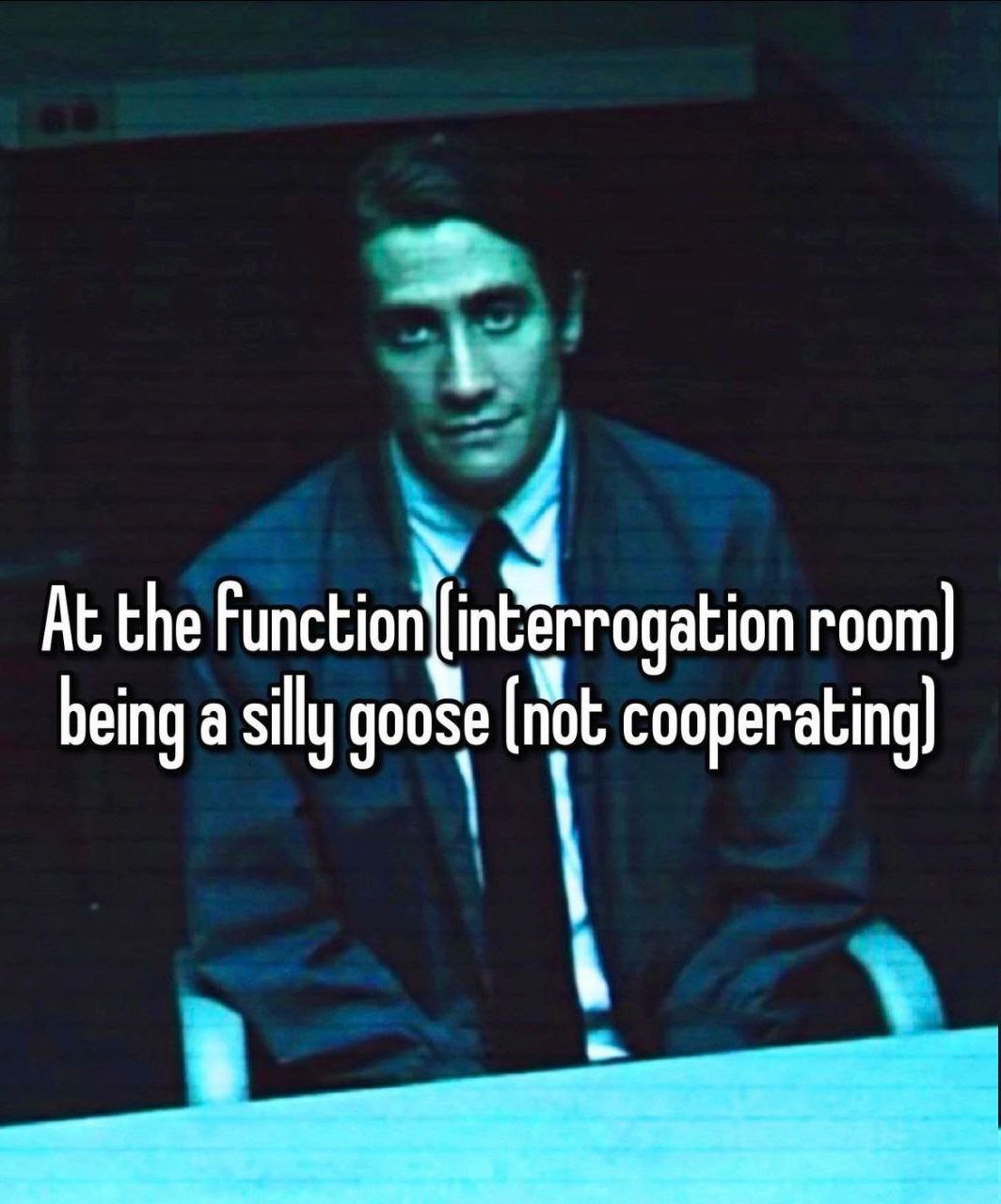 At the room] being а silly goose fine cooperating)