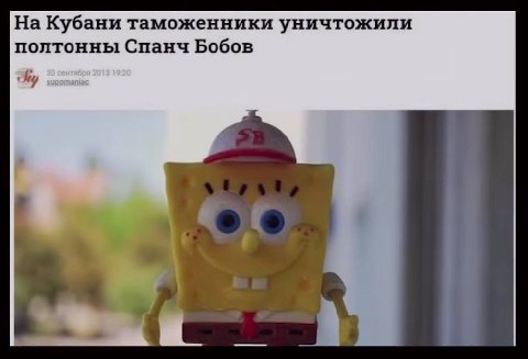 На Кубани таможенники уничтожили полтонны Спанч Бобов 4