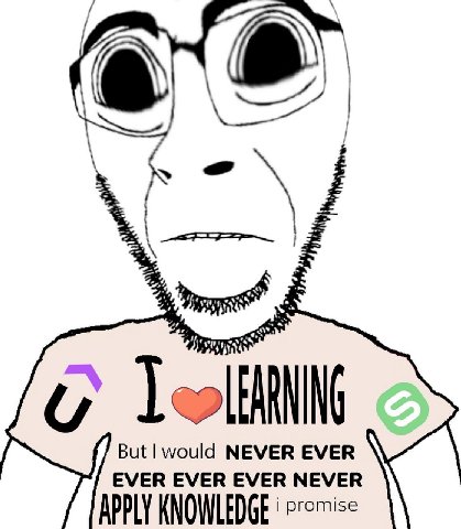 с But would NEVER EVER EVER EVER EVER NEVER APPLY KNOWLEDGE