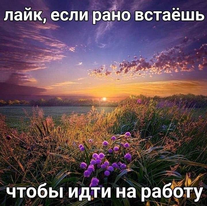 лайк, если рано встаёшь чтобы идти на работу