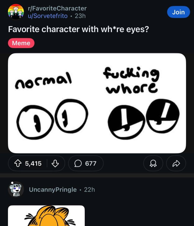 r/FavoriteCharacter Join u/Sorvetefrito Favorite character with eyes? Meme Fucking 4} 5,415 677 UncannyPringle
