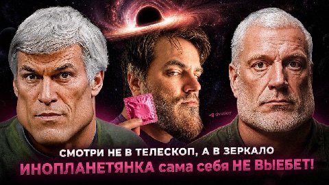 A „я A И 5 an 44 К 4 СМОТРИ НЕ В ТЕЛЕСКОП, А В ЗЕРКАЛО ИНОПЛАНЕТЯНКА сама себя HE BbIEBET!