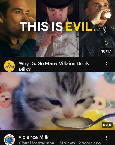 IS 10:17 Why So Many Villains Drink Milk? violence Milk Gianni Matragrano views 2 years ago