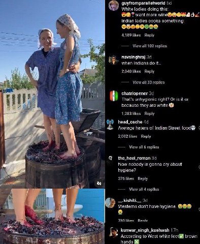 guyfromparallelworld White ladies doing this 7 want more Indian ladies cooks something 4,189 likes Reply View all 102 replies navsinghraj when Indians it 2,040 likes Reply View all 33 replies if chatr