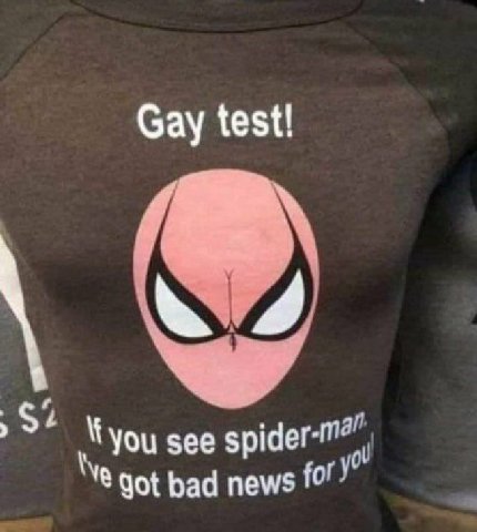 Gay test! you see got bad news