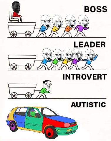 BOSS LEADER INTROVERT AUTISTIC