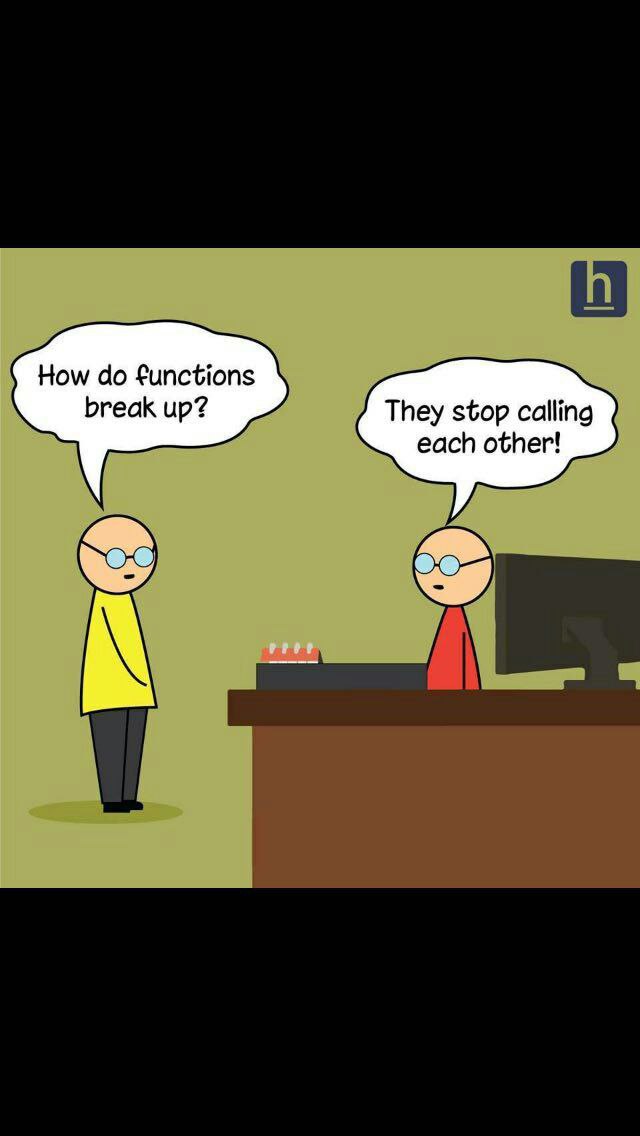 How functions break up? They stop calling each РРОР