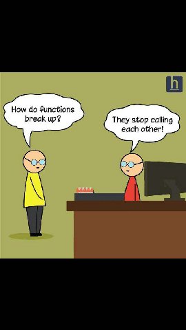 How functions break up? They stop calling each РРОР