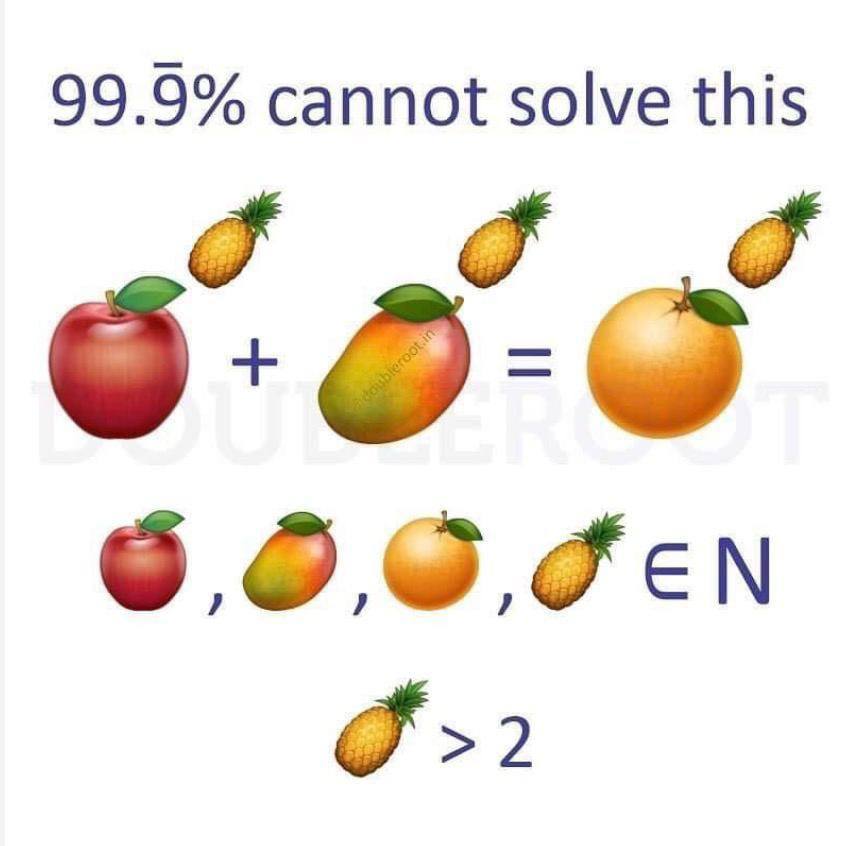 99.9% cannot solve this 9 >2