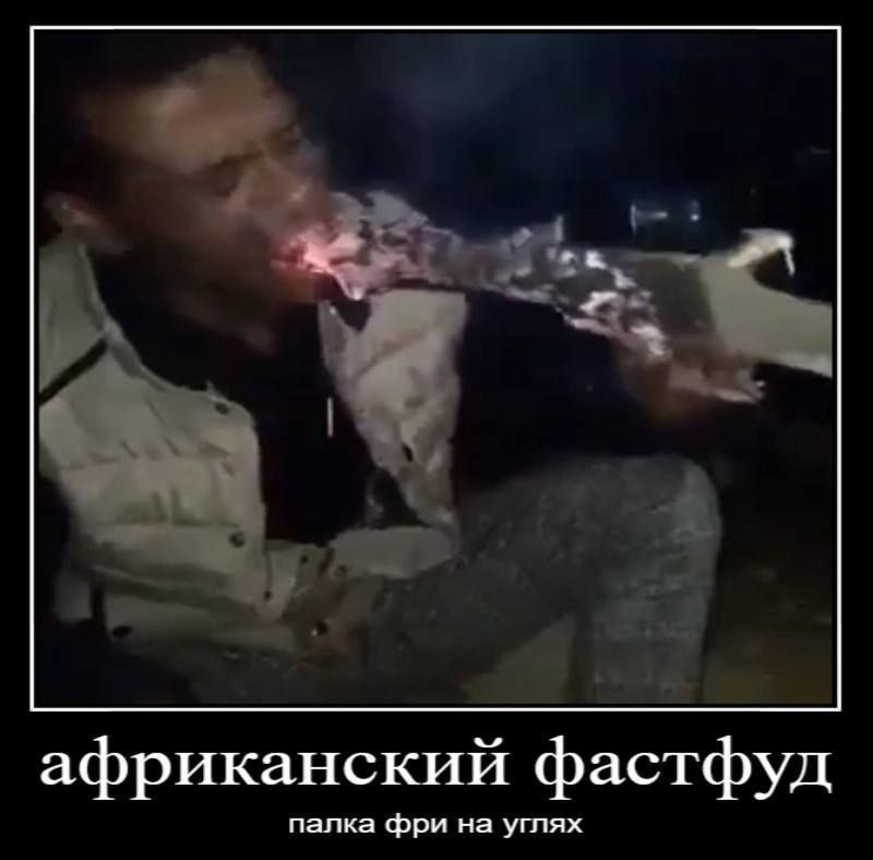 африканский фастфуд палка фри на углях