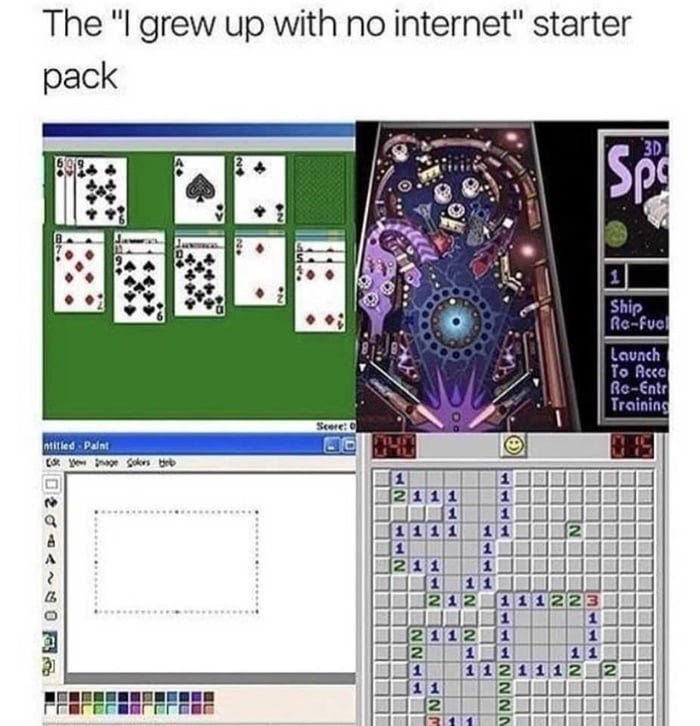 The grew up with по internet" starter pack 4.4 foe Paint Yor 5 4 A i 112 2 11 1121112 11 914141