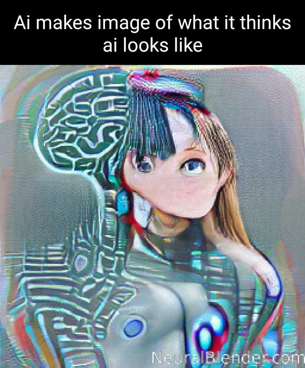 >AI trying to stretch anime girl on itself
Knowing how we all like cute anime gals here on internet, AI will really try to look like one, for some reason I'm sure about it