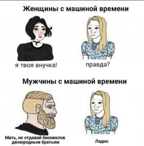 Женщины с машиной времени 2 я твоя внучка! правда? Мужчины с машиной времени 7, Мать, He отдавай биониклов двоюродным братьям Ладно