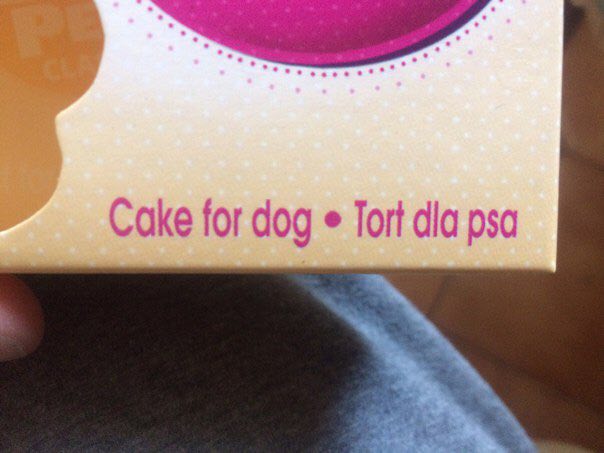 Cake for dog Tort dia psa
