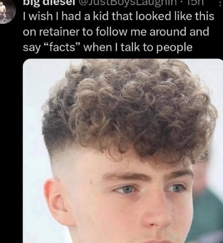 wish a kid that looked like this on retainer to follow me around and say “facts” when talk to people