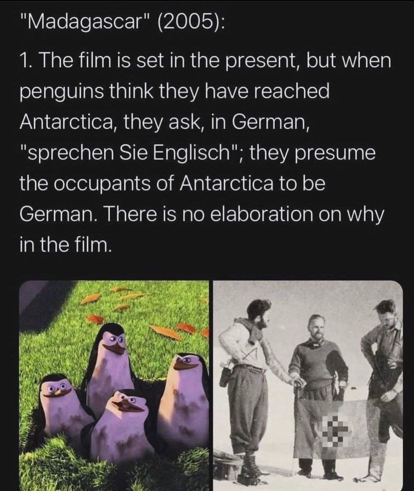 penguins didn't got the note about war in New Swabia and memo about Highjump :(