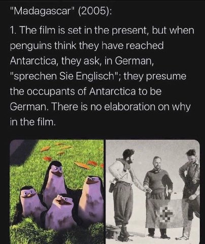 penguins didn't got the note about war in New Swabia and memo about Highjump :(