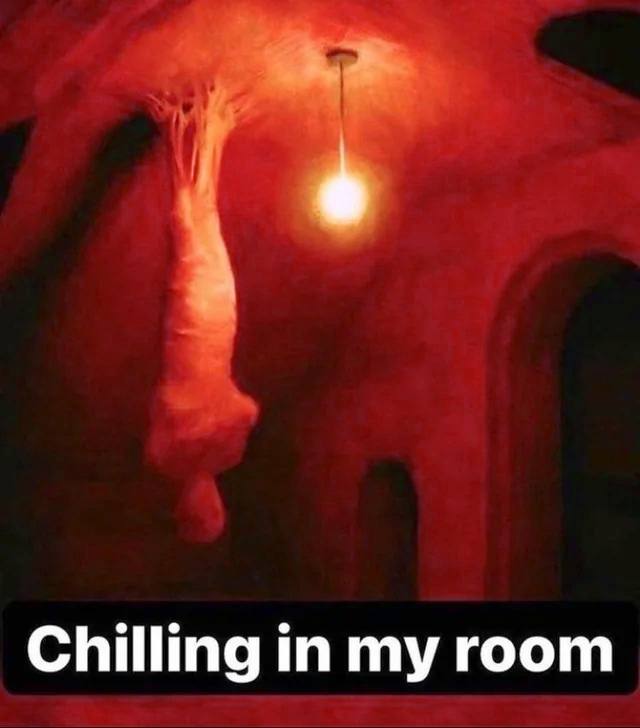 Chilling in my room