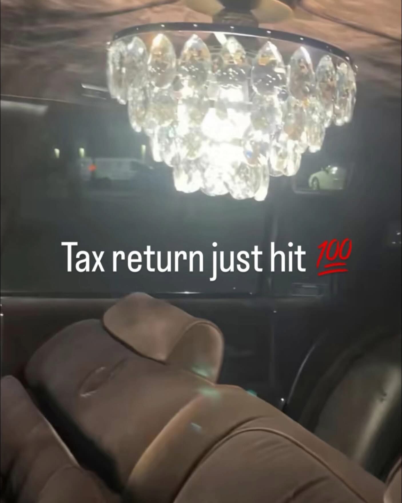 Тах return just hit