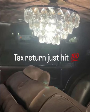 Тах return just hit