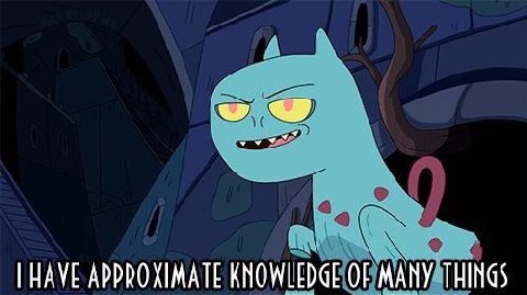 HAVE ADDROXIMATE KNOWLEDGE OF MANY THINGS