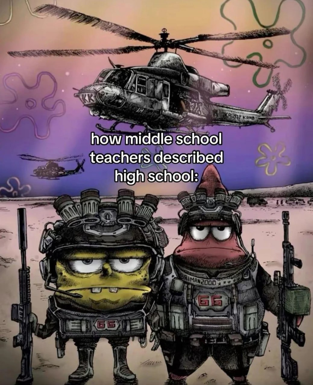 how middle school teachers described high school: