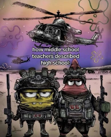 how middle school teachers described high school: