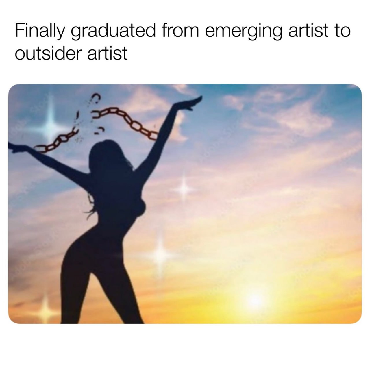 Finally graduated from emerging artist to outsider artist